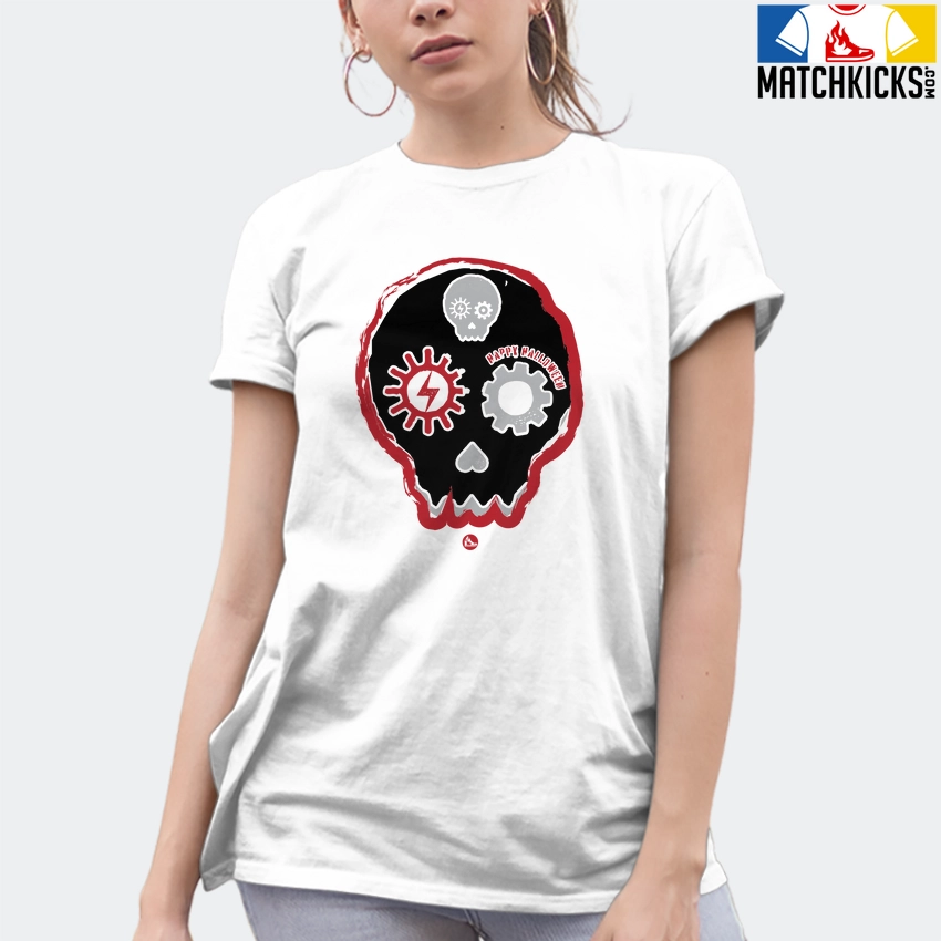 T-Shirt - Nike Dunk High Washed Denim Pack - Sneaker-Matching T-Shirt (Halloween Skull) 10 T-Shirt - Nike Dunk High Washed Denim Pack - Sneaker-Matching T-Shirt (Halloween Skull) - Image 8