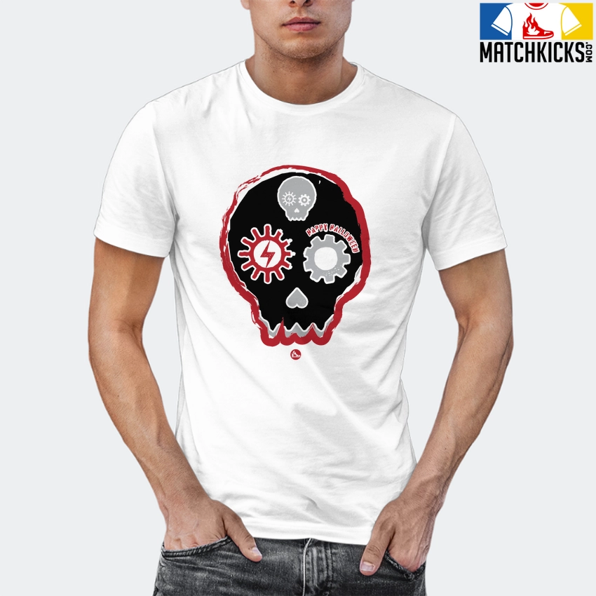 T-Shirt - Nike Dunk High Washed Denim Pack - Sneaker-Matching T-Shirt (Halloween Skull) 12 T-Shirt - Nike Dunk High Washed Denim Pack - Sneaker-Matching T-Shirt (Halloween Skull) - Image 10