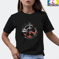 T-Shirt - Nike Dunk Low SE GS Sail Multi-Camo - Sneaker-Matching T-Shirt (Keep A Peace) -Nike Dunk shop online mockupGenerator 9055