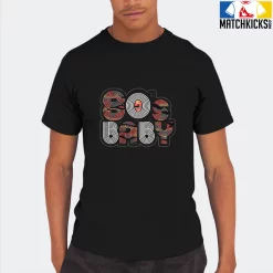 T-Shirt - Nike Dunk Low SE GS Sail Multi-Camo - Sneaker-Matching T-Shirt (80's Baby) -Nike Dunk shop online mockupGenerator 9072