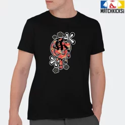 T-Shirt - Nike Dunk Low SE GS Sail Multi-Camo - Sneaker-Matching T-Shirt (Melty Face) -Nike Dunk shop online mockupGenerator 9084