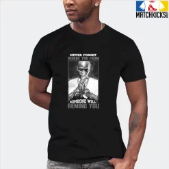 T-Shirt - Nike Dunk Low SE GS Sail Multi-Camo - Sneaker-Matching T-Shirt (Never Forget Where You From) -Nike Dunk shop online mockupGenerator 9116