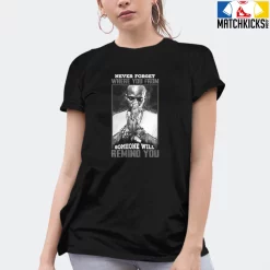 T-Shirt - Nike Dunk Low SE GS Sail Multi-Camo - Sneaker-Matching T-Shirt (Never Forget Where You From) -Nike Dunk shop online mockupGenerator 9119