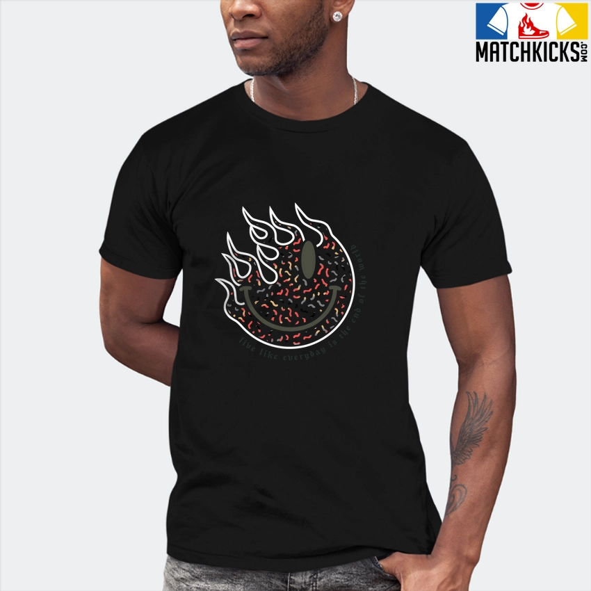 T-Shirt - Nike Dunk Low SE GS Sail Multi-Camo - Sneaker-Matching T-Shirt (Keep Smiling) 7 T-Shirt - Nike Dunk Low SE GS Sail Multi-Camo - Sneaker-Matching T-Shirt (Keep Smiling) - Image 5