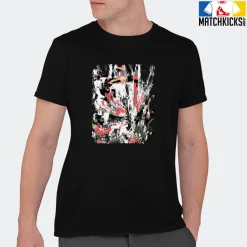 T-Shirt - Nike Dunk Low SE GS Sail Multi-Camo - Sneaker-Matching T-Shirt (Abstract Flower) -Nike Dunk shop online mockupGenerator 9318