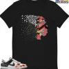 T-Shirt - Nike Dunk Low SE GS Sail Multi-Camo - Sneaker-Matching T-Shirt (Butterfly Lady)
