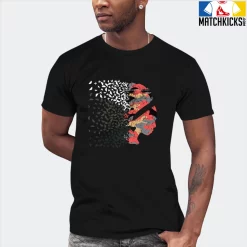 T-Shirt - Nike Dunk Low SE GS Sail Multi-Camo - Sneaker-Matching T-Shirt (Butterfly Lady) -Nike Dunk shop online mockupGenerator 9431