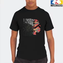 T-Shirt - Nike Dunk Low SE GS Sail Multi-Camo - Sneaker-Matching T-Shirt (Butterfly Lady) -Nike Dunk shop online mockupGenerator 9432