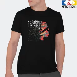 T-Shirt - Nike Dunk Low SE GS Sail Multi-Camo - Sneaker-Matching T-Shirt (Butterfly Lady) -Nike Dunk shop online mockupGenerator 9435