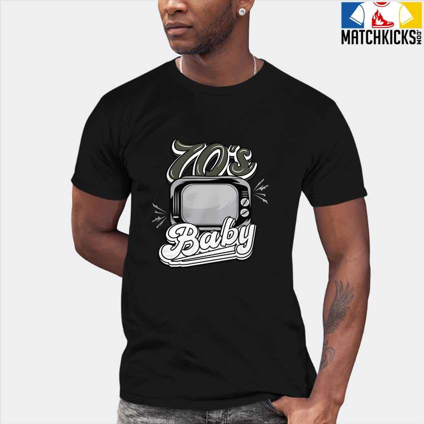 T-Shirt - Nike Dunk Low SE GS Sail Multi-Camo - Sneaker-Matching T-Shirt (70's Baby) 7 T-Shirt - Nike Dunk Low SE GS Sail Multi-Camo - Sneaker-Matching T-Shirt (70's Baby) - Image 5