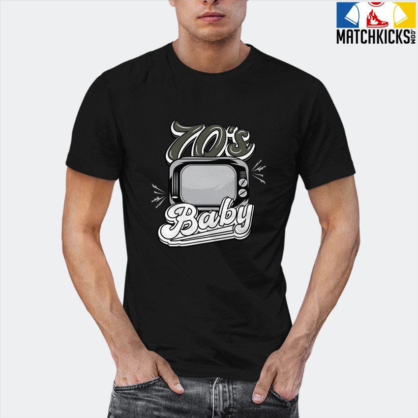 T-Shirt - Nike Dunk Low SE GS Sail Multi-Camo - Sneaker-Matching T-Shirt (70's Baby) 12 T-Shirt - Nike Dunk Low SE GS Sail Multi-Camo - Sneaker-Matching T-Shirt (70's Baby) - Image 10