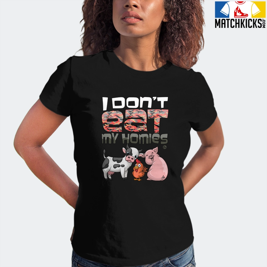 T-Shirt - Nike Dunk Low SE GS Sail Multi-Camo - Sneaker-Matching T-Shirt (I Don't Eat My Homies) 6 T-Shirt - Nike Dunk Low SE GS Sail Multi-Camo - Sneaker-Matching T-Shirt (I Don't Eat My Homies) - Image 4