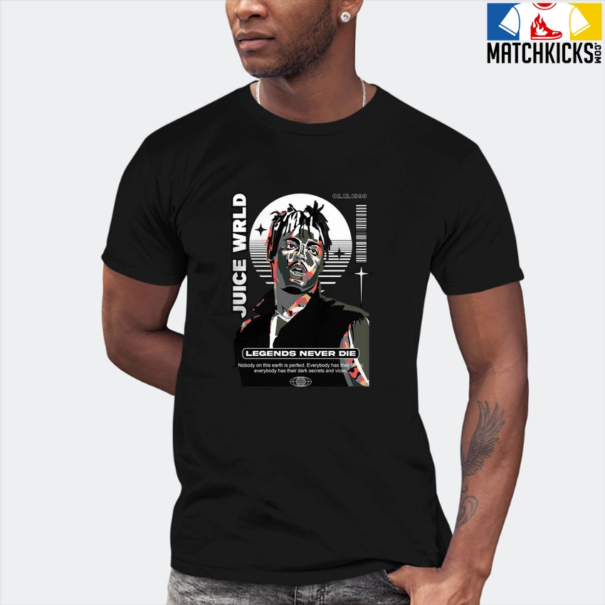 T-Shirt - Nike Dunk Low SE GS Sail Multi-Camo - Sneaker-Matching T-Shirt (Juice Wrld) 7 T-Shirt - Nike Dunk Low SE GS Sail Multi-Camo - Sneaker-Matching T-Shirt (Juice Wrld) - Image 5