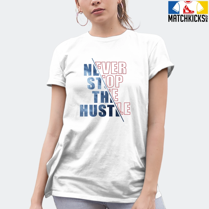 T-Shirt - Nike Dunk High Washed Denim Pack - Sneaker-Matching T-Shirt (Never Stop The Hustle) 10 T-Shirt - Nike Dunk High Washed Denim Pack - Sneaker-Matching T-Shirt (Never Stop The Hustle) - Image 8