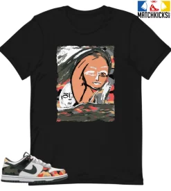 T-Shirt - Nike Dunk Low SE GS Sail Multi-Camo - Sneaker-Matching T-Shirt (SPIRITS)