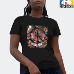 T-Shirt - Nike Dunk Low SE GS Sail Multi-Camo - Sneaker-Matching T-Shirt (Tie Dye Peace Sign) -Nike Dunk shop online mockupGenerator 9600