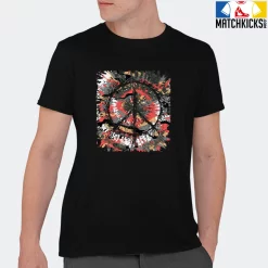 T-Shirt - Nike Dunk Low SE GS Sail Multi-Camo - Sneaker-Matching T-Shirt (Tie Dye Peace Sign) -Nike Dunk shop online mockupGenerator 9606