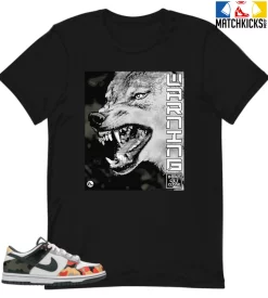 T-Shirt - Nike Dunk Low SE GS Sail Multi-Camo - Sneaker-Matching T-Shirt (WARNING)