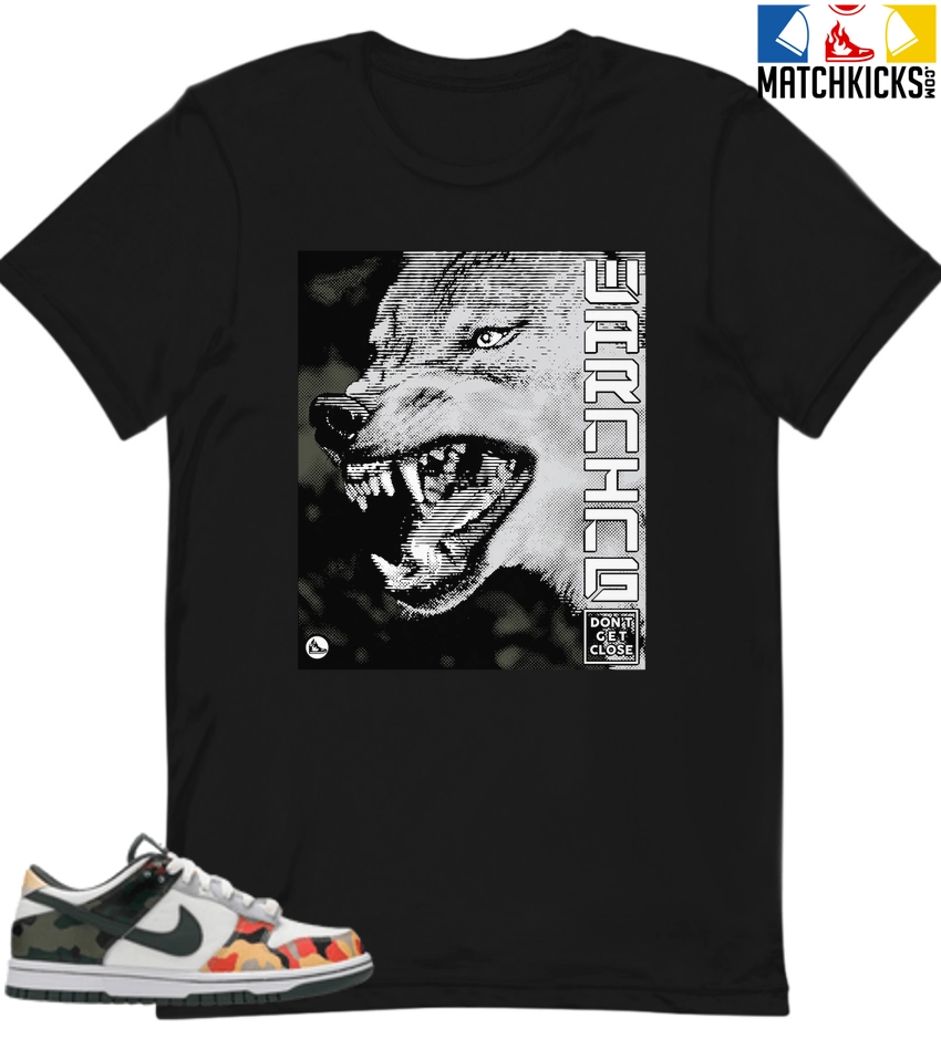 T-Shirt - Nike Dunk Low SE GS Sail Multi-Camo - Sneaker-Matching T-Shirt (WARNING) 2 T-Shirt - Nike Dunk Low SE GS Sail Multi-Camo - Sneaker-Matching T-Shirt (WARNING)