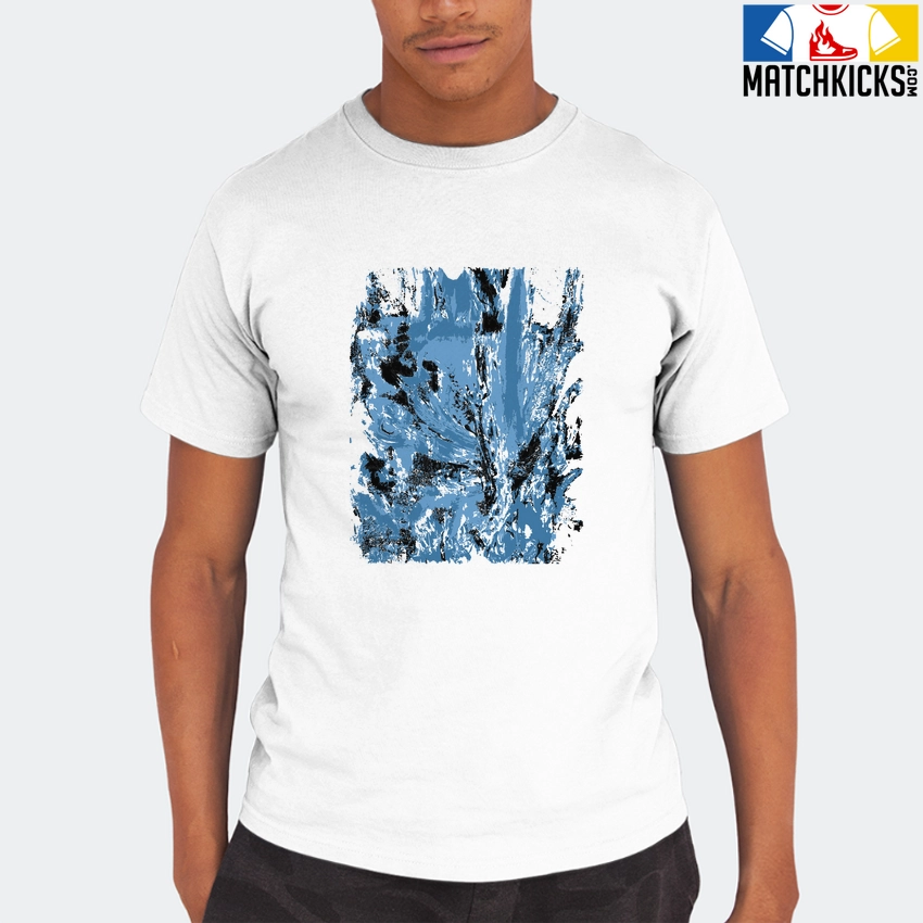 T-Shirt - Nike Dunk Low University Blue - Sneaker-Matching T-Shirt (Abstract Flower) 7 T-Shirt - Nike Dunk Low University Blue - Sneaker-Matching T-Shirt (Abstract Flower) - Image 6