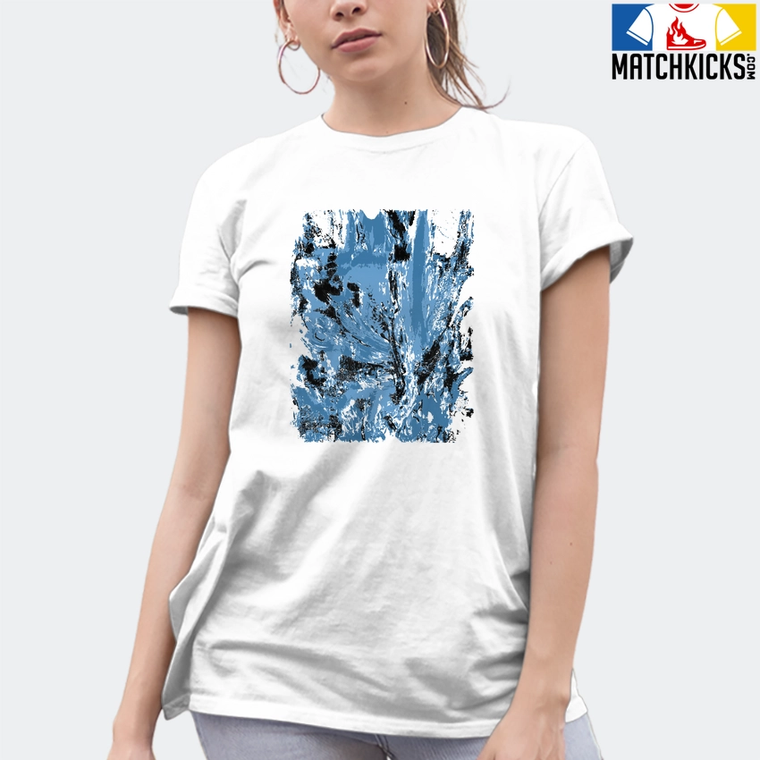 T-Shirt - Nike Dunk Low University Blue - Sneaker-Matching T-Shirt (Abstract Flower) 9 T-Shirt - Nike Dunk Low University Blue - Sneaker-Matching T-Shirt (Abstract Flower) - Image 8