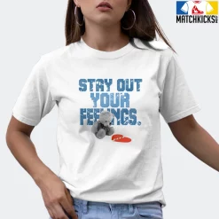 T-Shirt - Nike Dunk Low University Blue - Sneaker-Matching T-Shirt (Stay Out Your Feelings) -Nike Dunk shop online mockupGenerator 9658