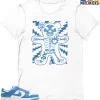T-Shirt - Nike Dunk Low University Blue - Sneaker-Matching T-Shirt (Made Of) -Nike Dunk shop online mockupGenerator 9662