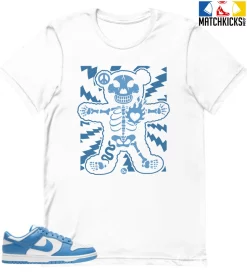 T-Shirt - Nike Dunk Low University Blue - Sneaker-Matching T-Shirt (Made Of)