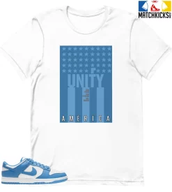 T-Shirt - Nike Dunk Low University Blue - Sneaker-Matching T-Shirt (UNIFY AMERICA)