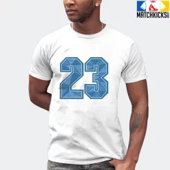 T-Shirt - Nike Dunk Low University Blue - Sneaker-Matching T-Shirt (23 Number Design 1) -Nike Dunk shop online mockupGenerator 9683