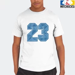 T-Shirt - Nike Dunk Low University Blue - Sneaker-Matching T-Shirt (23 Number Design 1) -Nike Dunk shop online mockupGenerator 9684