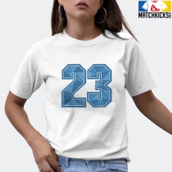 T-Shirt - Nike Dunk Low University Blue - Sneaker-Matching T-Shirt (23 Number Design 1) -Nike Dunk shop online mockupGenerator 9685