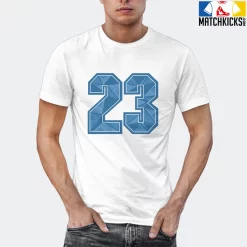 T-Shirt - Nike Dunk Low University Blue - Sneaker-Matching T-Shirt (23 Number Design 1) -Nike Dunk shop online mockupGenerator 9688