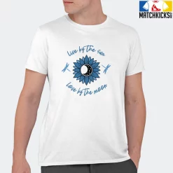 T-Shirt - Nike Dunk Low University Blue - Sneaker-Matching T-Shirt (Live By The Sun Love By The Moon) -Nike Dunk shop online mockupGenerator 9696