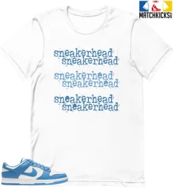 T-Shirt - Nike Dunk Low University Blue - Sneaker-Matching T-Shirt (Sneakerhead Sneakerhead)