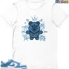 T-Shirt - Nike Dunk Low University Blue - Sneaker-Matching T-Shirt (THUG LIFE BEAR) -Nike Dunk shop online mockupGenerator 9743