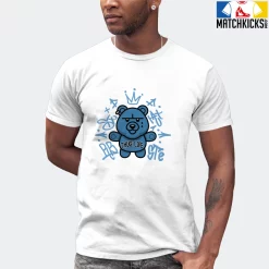 T-Shirt - Nike Dunk Low University Blue - Sneaker-Matching T-Shirt (THUG LIFE BEAR) -Nike Dunk shop online mockupGenerator 9746
