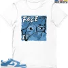 T-Shirt - Nike Dunk Low University Blue - Sneaker-Matching T-Shirt (FACE IT)