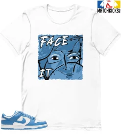 T-Shirt - Nike Dunk Low University Blue - Sneaker-Matching T-Shirt (FACE IT)