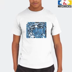 T-Shirt - Nike Dunk Low University Blue - Sneaker-Matching T-Shirt (Abstract Face) -Nike Dunk shop online mockupGenerator 9819