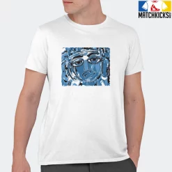 T-Shirt - Nike Dunk Low University Blue - Sneaker-Matching T-Shirt (Abstract Face) -Nike Dunk shop online mockupGenerator 9822