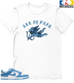 T-Shirt - Nike Dunk Low University Blue - Sneaker-Matching T-Shirt (All Is Fair)