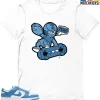 T-Shirt - Nike Dunk Low University Blue - Sneaker-Matching T-Shirt (POW) -Nike Dunk shop online mockupGenerator 9887