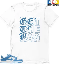 T-Shirt - Nike Dunk Low University Blue - Sneaker-Matching T-Shirt (GET THE BAG)