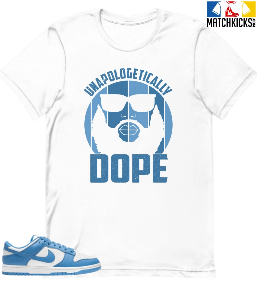 T-Shirt - Nike Dunk Low University Blue - Sneaker-Matching T-Shirt (UNAPOLOGETICALLY DOPE) 3 T-Shirt - Nike Dunk Low University Blue - Sneaker-Matching T-Shirt (UNAPOLOGETICALLY DOPE)