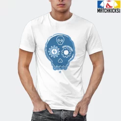 T-Shirt - Nike Dunk Low University Blue - Sneaker-Matching T-Shirt (Halloween Skull) -Nike Dunk shop online mockupGenerator 9967