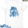 T-Shirt - Nike Dunk Low University Blue - Sneaker-Matching T-Shirt (Scary Friend Squad) -Nike Dunk shop online mockupGenerator 9968