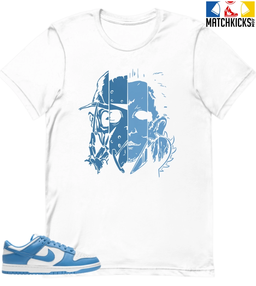 T-Shirt - Nike Dunk Low University Blue - Sneaker-Matching T-Shirt (Scary Friend Squad) 3 T-Shirt - Nike Dunk Low University Blue - Sneaker-Matching T-Shirt (Scary Friend Squad)