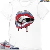 T-Shirt - Nike Dunk High Washed Denim Pack - Sneaker-Matching T-Shirt (Kiss Of Death) 2 T-Shirt - Nike Dunk High Washed Denim Pack - Sneaker-Matching T-Shirt (Kiss Of Death) -Nike Dunk shop online mockupGenerator 997